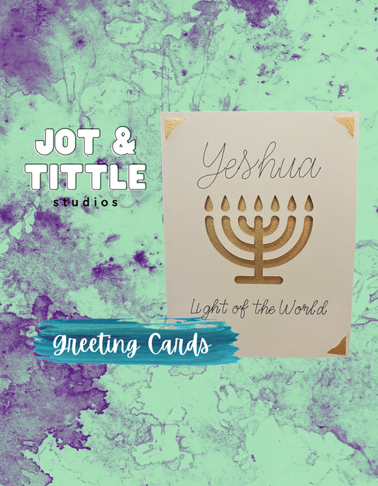 Yeshua, Light of the World - Greeting Cards