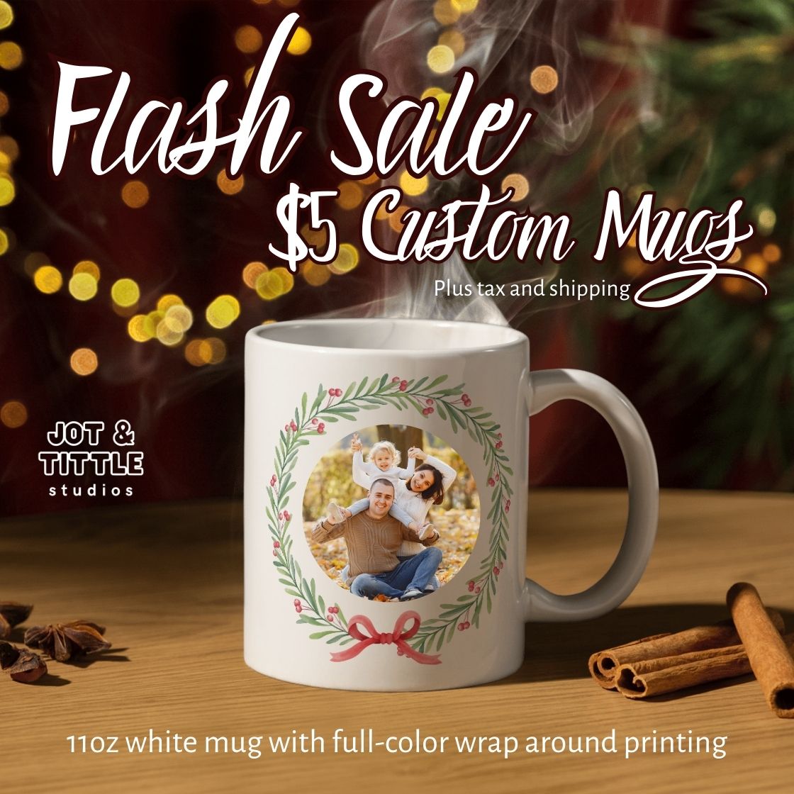 FLASH SALE! $5 Custom Mugs