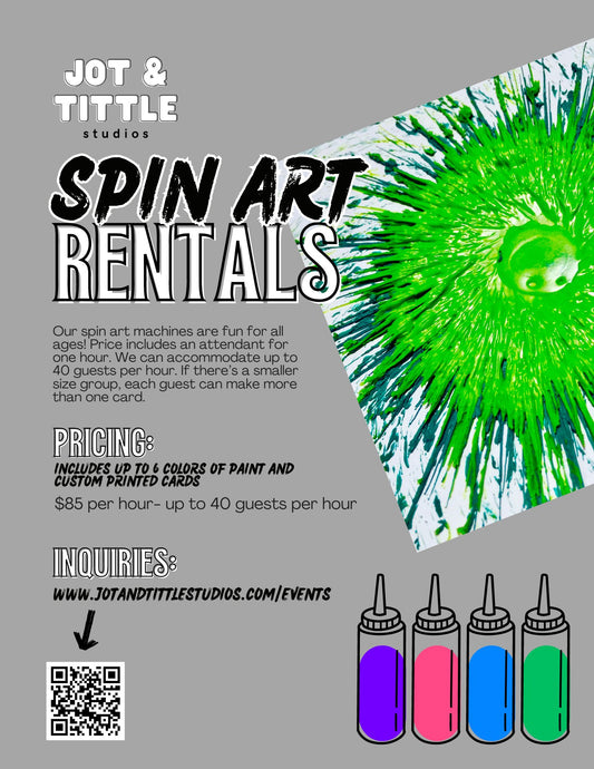 Spin Art Machine Party Rental