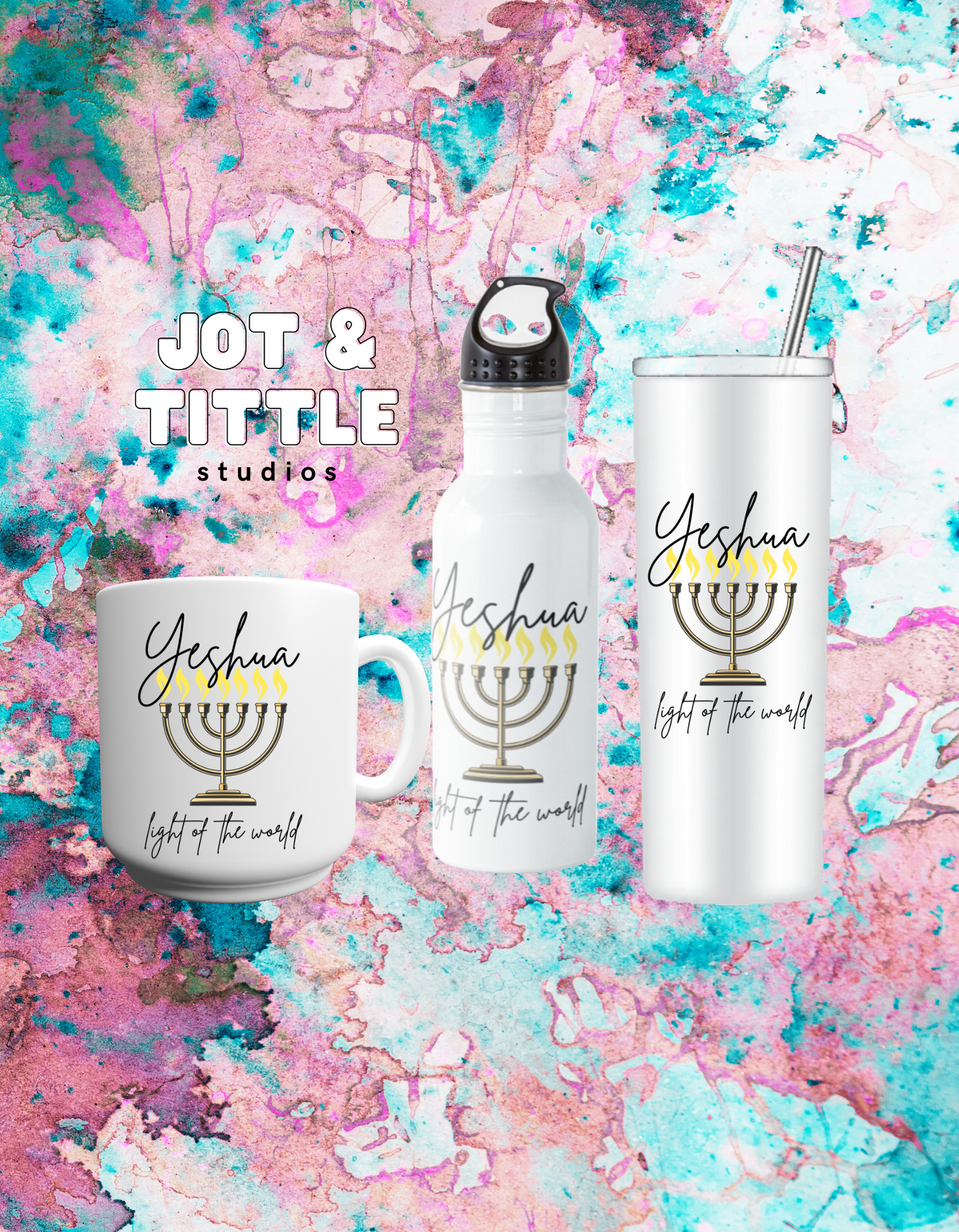 Yeshua, Light of the World - Mugs and Tumblers